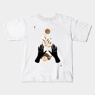 Astro Celestial Feminine Hand Kids T-Shirt